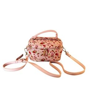 Skinny Dip Strawberry Shortcake collab Train case bag removable strap coquette